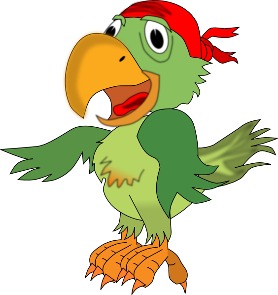 Pirate Parrot Mascot