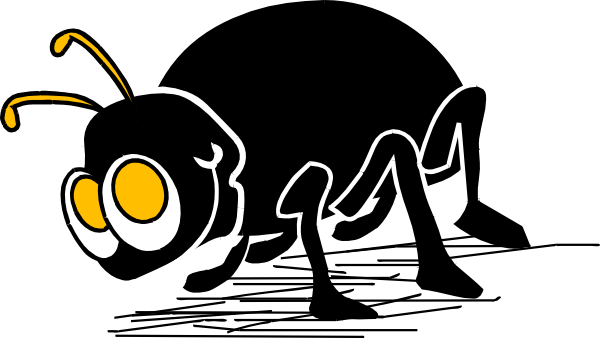 Black Bug Mascot