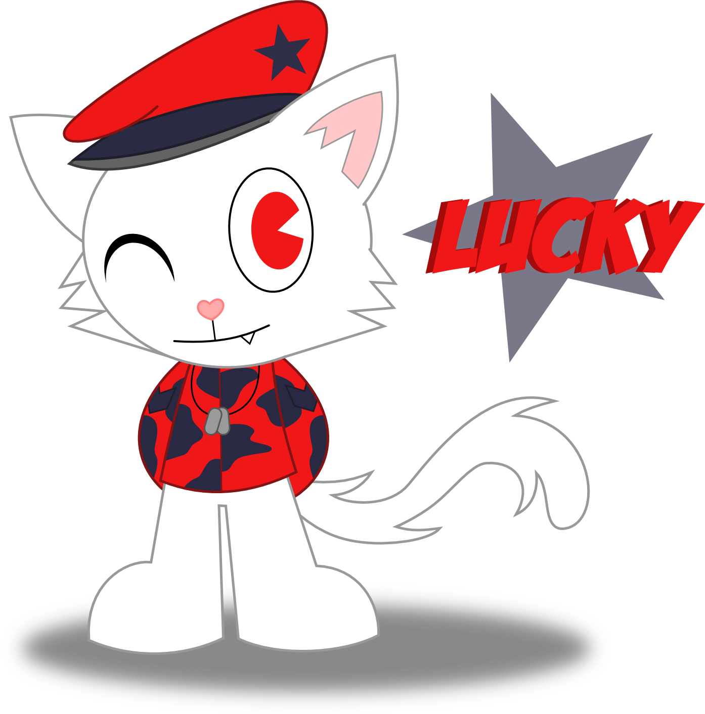 Military Cat Mascot