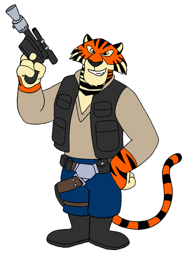 Space Tiger Mascot