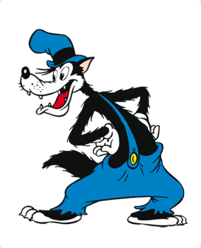 Evil Wolf Mascot