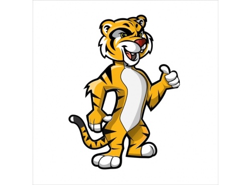 Cool Tiger Mascot