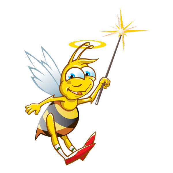 Magic Bee Mascot