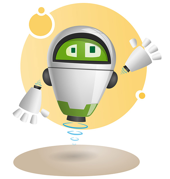 vLevitate Robot Mascot