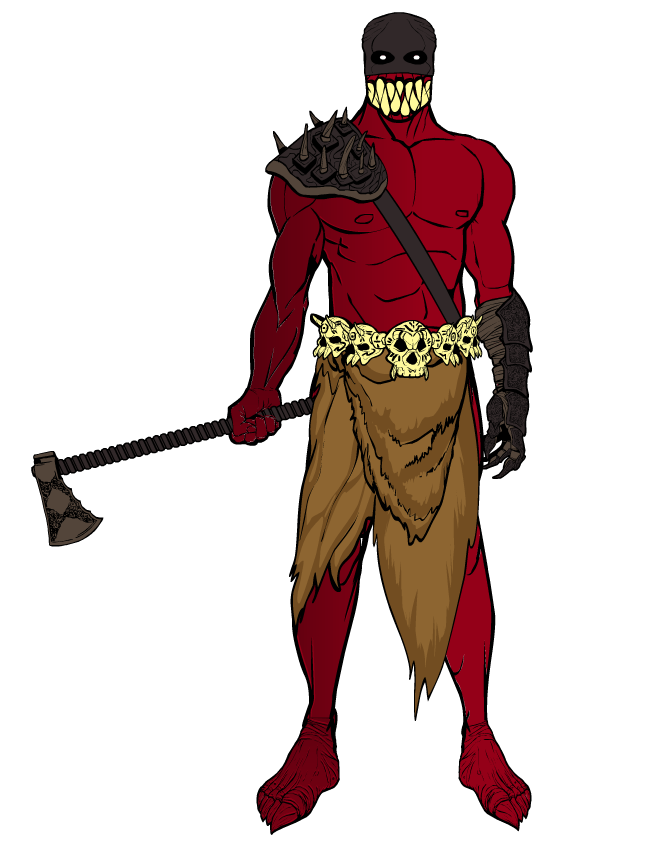 Red Warrior Mascot